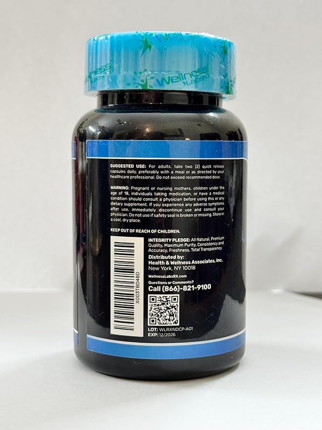 WELLNESS LABSRX Liposomal NAD Supplement, 1500mg - USA Made, NAD Resveratrol Supplement for Women and Men, NAD+ Support Cellular Health, Energy & Anti Aging - 6 Pack