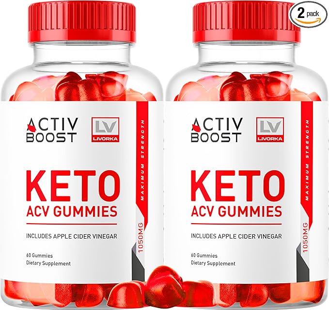 (2 Pack) ActivBoost Keto Gummies Advanced Formula, 120 Gummies for 2 Months