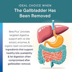 Biotics Research Beta-Plus™ Nutritional Ox Bile Salts Digestive Enzymes Supplement For Bile Production For No Gallbladder-Supports Overall Liver Function, Aids Fat Digestion, Supplies Betaine 180 Tabs