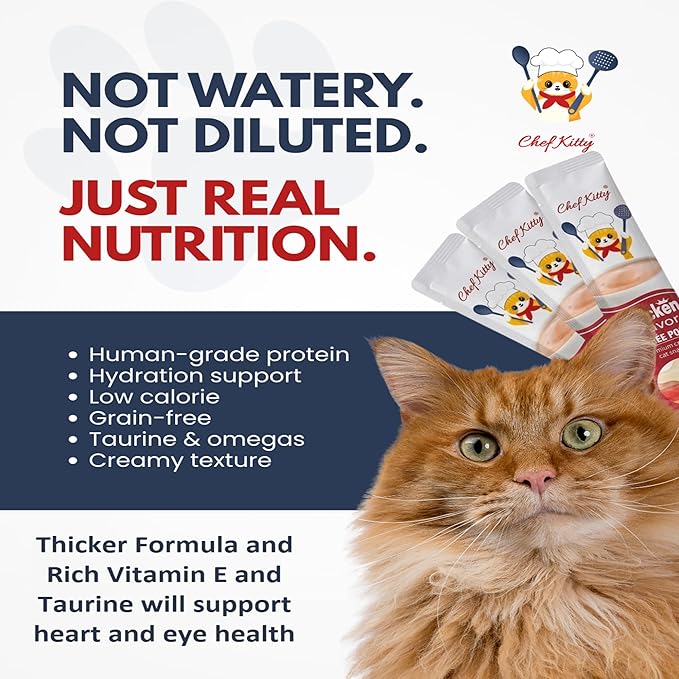Cat Treats Lickable | Grain-Free Tuna Cat Treats | Creamy Puree Squeeze Ups with Vitamin E & Taurine, Digestible Formula | 0.5 oz. Each Tube, Tuna Flavor | 10 Tubes