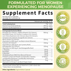 GREENPEOPLE Menopause Supplements for Women - Black Cohosh & Ashwagandha for Hot Flashes, Night Sweats, Mood Swings, Hormonal Balance Support,10 Billion CFU Probiotic - 120(2 Packs) Capsules Vegan