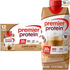 Premier Protein Shake, Café Latte with Caffeine for Energy – 30g Protein, No Added Sugar, 24 Vitamins & Minerals to Support Immune Health, 11 fl oz, 12 Pack
