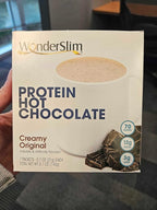 Wonderslim Protein Hot Chocolate, Hot Cocoa, Low Sugar, Low Carb, Keto Friendly & Gluten Free (7ct)