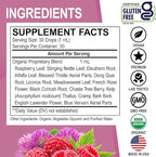 Hormone Balance for Women & PMS Relief - Women's Wellness Organic Hormonal Balance Supplements Liquid Drops & Menstrual Cramp Period Support - Raspberry Leaf, Chasteberry, Black Cohosh Supplement 1 Oz