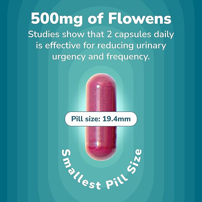 Szio+ Utiva Bladder Health - Control Supplement for Overactive Bladder and Lower Urinary Tract Health - Clinically Proven to Reduce Frequency and Urgency - 60 Capsules