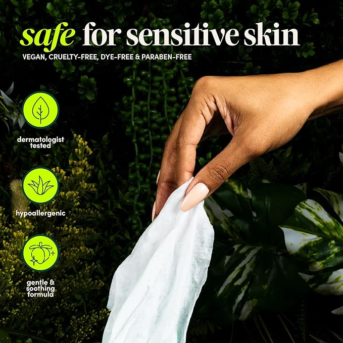 goodwipes Flushable Wipes - Individually Wrapped Butt Wipe for On-the-Go Adults - Portable Mini Wipes - Travel Essentials - Sewer & Septic Safe - Botanical Bliss, 32 Count (1 Pack)