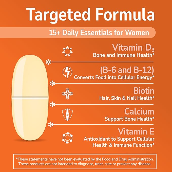 21st Century One Daily Women's Tablets, 100 Count