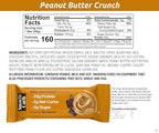 NuGo Smarte Carb 20g Protein 0g Sugar, 2g Net Carbs 160 Calories Brown, Sugar free Peanut Butter Crunch, 12 Count