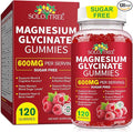 120 Count Magnesium Glycinate Gummies with L-Threonate（600mg Per Serving）,High Absorption Sugar Free Magnesium Potassium Supplement for Relaxation, Stress Relief, and Sleep Support for Adults & Kids