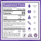 Zammex Multi Collagen Protein Powder, 5 Types of Hydrolyzed Collagen Peptides, Premium Grass-Fed Beef, Chicken, Wild Fish, Eggshell, Keto & Paleo Friendly, 60 Servings, Unflavored