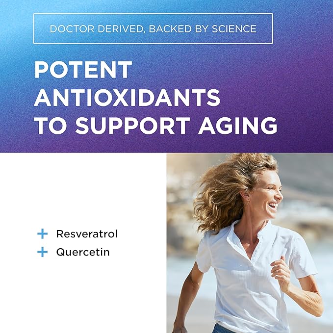 DR. EMIL NUTRITION Resveratrol Supplement - Healthy Aging Supplement with 500mg Resveratrol and 100mg Quercetin - Supports Normal Cellular & Cognitive Health, 60 Capsules
