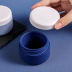 Kuangre Travel Containers for Toiletries, Silicone Cream Jars BPA-Free, Leak-proof 2oz Travel Size Containers, Portable Size Silicone Jars with Lid for Cosmetic Face Hand Body Cream (4 Pack)