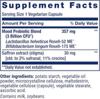 Life Extension FLORASSIST® Probiotic Mood Improve, probiotic and Saffron Blend enhances Mood and Mental Outlook, Non-GMO, Gluten-Free, 1 Daily, Vegetarian, 30 Capsules