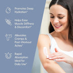 Sore Muscle Magnesium Lotion for Sleep, Relaxing Post-Workout Cream with Arnica Oil for Leg Cramps, Sore Feet and Joints | With Moisturizing Shea Butter, Coconut Oil, Collagen and Stem Cells, 8 fl oz