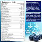 Mens Multivitamin Gummies for Men Daily - Zero Sugar Adult Gummy Vitamins with Saw Palmetto, Omega 3 DHA EPA, Probiotics 5B CFU, CoQ10, Turmeric Ginger for Prostate, Heart, Brain & Energy Support