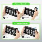 Betife Pill Organizer 3X a Day, Detachable Large Pill Box 7 Day, Daily 3 Times Pill Case, Travel Pill Container Holder, Weekly Medication Dispenser Pillbox for Vitamin Supplement Medicine（Black）