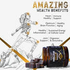 NutroTonic® Organic Himalayan Shilajit Gummies – Peach Vanilla Flavor – Shilajit for Men & Women – Wild Crafted Manuka Honey MGO +263 – Made in USA – 30 Gummies