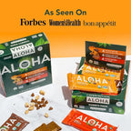 ALOHA Organic Plant Based Protein Bars - 3 Flavor Variety Pack - 12 Count, 1.98oz Bars - Vegan Snacks, Low Sugar, Gluten-Free, Low Carb, Paleo, Non-GMO, Stevia-Free, No Sugar Alcohol Sweeteners