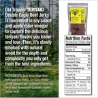 Old Trapper Double Eagle Beef Jerky, Teriyaki Flavor, 21 Ounce Package, Natural Wood Smoked Meat Snacks, 10 Grams of Protein and 80 Calories per Serving (Pack of One)