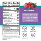 Designer Wellness Protein Smoothie, Real Fruit, 12g Protein, Low Carb, Zero Added Sugar, Gluten-Free, Non-GMO, No Artificial Colors or Flavors, Mixed Berry, 24 Count