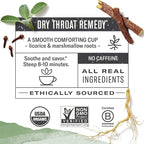 Numi Organic Throat Soother Herbal Tea – 48 Herbal Tea Bags – Caffeine Free Blend with Sage Licorice Marshmallow Root Cinnamon & Clove for Smoothing & Soothing Throat Comfort