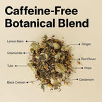 Herbal Tea Loose Leaf, Black Cohosh Tea with Chamomile, Red Clover, Tulsi- Caffeine Free, No Plastic -Made in USA, 40 Servings