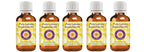 Deve Herbes Pure Lemon Essential Oil (Citrus limonum) Steam Distilled (Pack of Five) 100ml X 5 (16.9 oz)