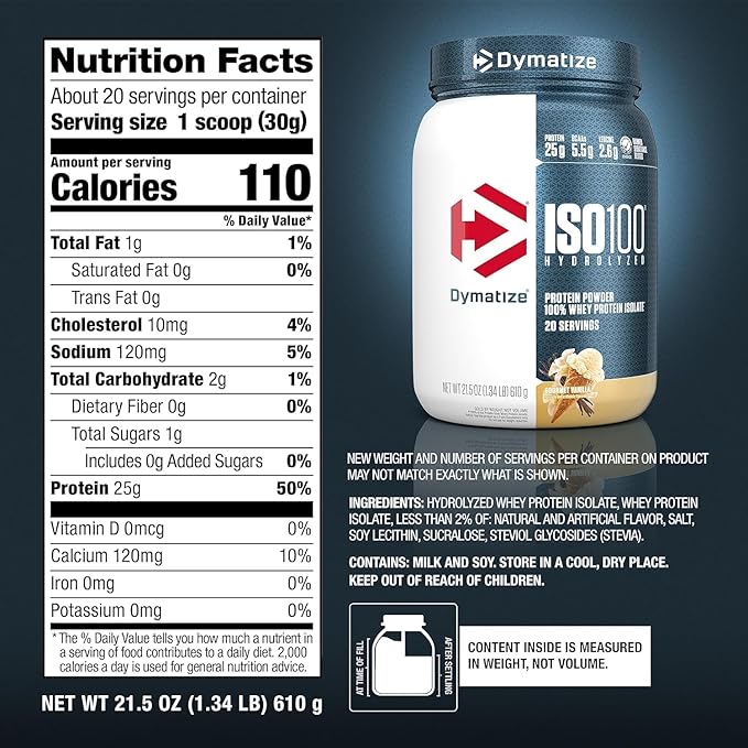 Bundle of Dymatize Performance Protein Shake, Fruity Pebbles (12 pack) + ISO100 Whey Protein Powder Isolate, Gourmet Vanilla (20 Servings)