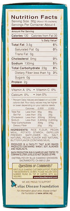 Blue Diamond Almonds, Pecan Thins Gluten Free Cracker Crisps perfect for Snacking, 4.25 oz