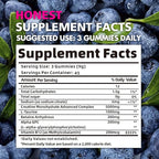 Creatine Monohydrate Gummies for Men & Women - 5g of Creatine Monohydrate per Serving - Sugar Free,Vegan, Strawberry Flavor, 135 Count (45 Servings).