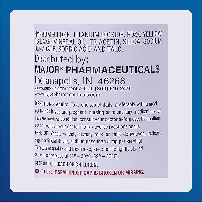 MAJOR Stress Formula - High Potency Stress Formula Vitamins - Dietary Supplement - 60 Tablets