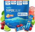 Nello Supercalm Powdered Drink Mix, Cortisol Reducer* and Sleep Aid Supplement, L Theanine, Ksm-66 Ashwagandha, Magnesium Glycinate, Vitamin D 3, No Sugar, Non GMO, On The Go, 20 Ct, Cherry Limeade