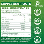 Sea Moss Gummies – Irish Sea Moss with Black Seed Oil, Bladderwrack, Burdock Root for Immune & Detox Support, Vegan Green Apple Flavor Gummies for Adults, Kids, Men, Women - 60 Gummies