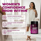 Premium Probiotics for Women 50 Billion CFU - 50B Lactobacillus Bi-Pass Technology - Vaginal & Digestive Probiotics - Non-GMO, Gluten-Free with MAKTREK Tech - 60 Veg Caps (60 Caps (Pack of 1))