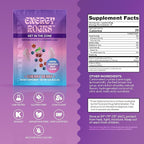 Caffeine Candy - Popping Energy Candy Crystals, 100mg Caffeine, L-Theanine & B12, Fast Energy, No Drink Needed - Coffee Alternative 15-Pack (Pineapple Mango & Cherry Berry)