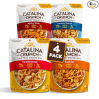 Catalina Crunch Protein Snack Mix with Cheese Crisps | 10g Protein, 1g Sugar per Serving | Good Source of Fiber, Keto, Gluten Free | Variety Pack 4 Flavors (Pack of 4) - Packaging May Vary