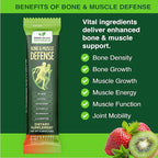 Bone & Muscle Defense Stick Pack | HMB + Leucine Amino Blend for Muscle Support | Protein Growth & Strength Formula for Women & Men | Fertility & Energy Support | Convenient On-the-Go Supplement