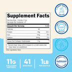 Nutricost Collagen Peptides Powder 1LB (454 G) - Grass Fed Bovine Collagen Hydrolysate (Unflavored)