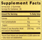 Spring Valley - Gummie Vitamin C 240 mg, 70 Orange Gummies