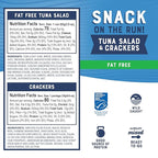 Bumble Bee Snack On The Run Fat-Free Tuna Salad with Crackers Kit - Ready to Eat Protein Snack Pack - 8g Protein per Box - Wild Caught MSC Certified Tuna - 3.5 oz (Pack of 3)