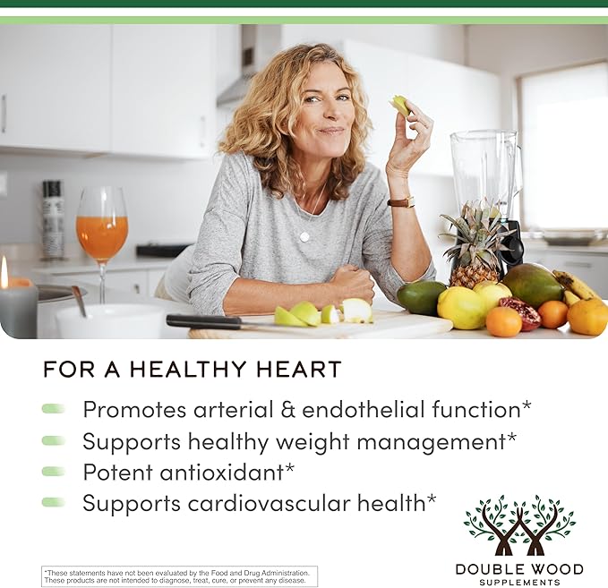 Citrus Bergamot Supplement, 1000mg, 60 Capsules - Supports Healthy Cholesterol & Triglyceride Levels - 1,000mg Servings (Bergamonte Standardization) by Double Wood