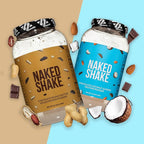 NAKED Shake - Chocolate Peanut Butter Protein Powder - Vegan Protein Powder from US & Canadian Farms with MCT Oil, NSF Certified, Gluten-Free, Soy-Free, No GMOs or Artificial Sweeteners - 30 Servings