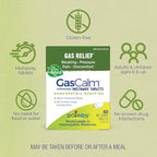 Boiron GasCalm Tablets for Relief from Gas Pressure, Abdominal Pain, Bloating, and Discomfort - 60 Count