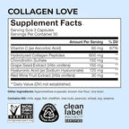 HUM Collagen Love Skin Supplement, Collagen Peptides Capsules with Hyaluronic Acid & Vitamin C, Supports Firm Skin & Helps Minimize Signs of Aging, Supplements for Women and Men, 90 Capsules