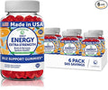 Lunakai USA Made Vegan Energy Gummies – Daily Energy Supplements – 3000mcg Vitamin B12 Gummies for Women & Men – for Home or On‑The‑Go Use - 6 Pack