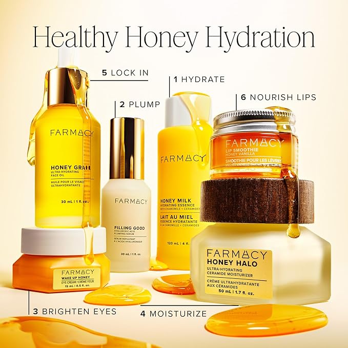 Farmacy Hyaluronic Acid Serum for Face - Filling Good Face Serum with Vegan Collagen Peptides - Helps Smooth Fine Lines + Wrinkles - Hydrating, Plumping + Anti Aging Skin Care (30ml)