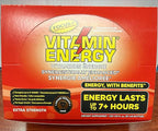Vitamin Energy Focus+ Extra Strength Energy Shot Tropical Infusion 12 Pack, 260mg Natural Caffeine, B-Vitamins, CoQ10, Amino Acids, Focus, Productivity & Clarity, Zero Sugar, Gluten-Free, 1.93 fl oz