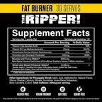 JNX SPORTS The Ripper! Fat Burner Pre Workout for Men & Women – Thermogenic Fat Burning Powder & Appetite Suppressant, Boost Energy & Endurance – Pineapple Shred, 30 Servings