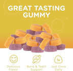 Zahler Yummy Kids Calcium Gummies - Kids Calcium Vitamin D Gummies - Non-GMO Gluten Free 250mg Calcium Supplement with Vitamin D3 - Support Strong Bones & Teeth in Toddlers and Children (60 Count)