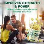 NSF Certified Creatine Gummy 5g - Creatine Monohydrate Gummies for Men & Women, Creatine Monohydrate for Muscle Strength, Muscle Builder, Energy Boost, Pre-Workout Supplement(120 Count)-Pineapple